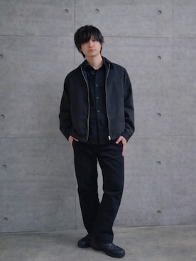 「MARGARET HOWELL（マーガレットハウエル）のアイテム」を使った、wampsuckさん（メンズ・170cm）の冬コーディネート