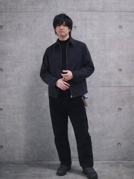 「MARGARET HOWELL（マーガレットハウエル）のアイテム」を使った、wampsuckさん（メンズ・170cm）の冬コーディネート