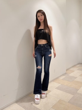 「GYDA（ジェイダ）のアイテム」を使った、yuiさん（レディース・160cm）の夏コーディネート