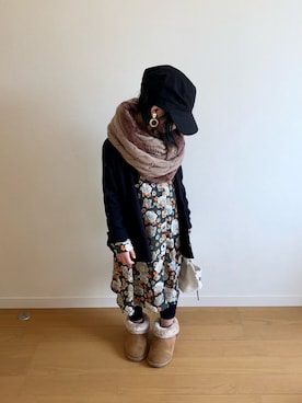 「AZUL by moussy（アズールバイマウジー）のアイテム」を使った、Omoさん（キッズ・120cm）の春コーディネート
