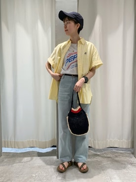 「My Fav. CHILD WOMAN（マイファブチャイルドウーマン）のアイテム」を使った、O-ishiさん（レディース・158cm）の夏コーディネート