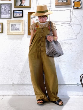 KAPITALのオールインワン・サロペットを使った人気ファッション