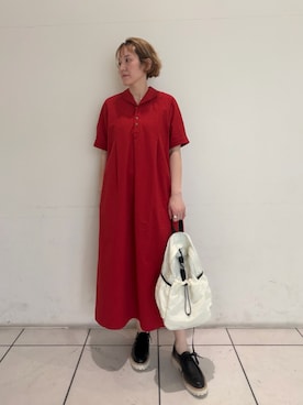 「FIL DE FER（フィルデフェール）のアイテム」を使った、kaji.さん（レディース・163cm）の春コーディネート