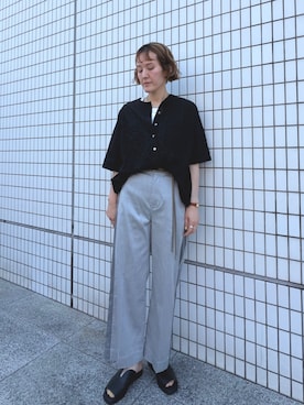 「FIL DE FER（フィルデフェール）のアイテム」を使った、kaji.さん（レディース・163cm）の夏コーディネート