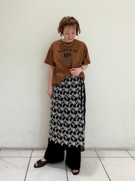 「NOMBRE IMPAIR（ノンブルアンペール）のアイテム」を使った、kaji.さん（レディース・163cm）の春コーディネート