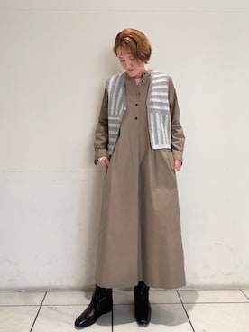 「FIL DE FER（フィルデフェール）のアイテム」を使った、kaji.さん（レディース・163cm）の冬コーディネート