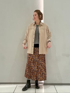 「NOMBRE IMPAIR（ノンブルアンペール）のアイテム（ニット/セーター）」を使った、kaji.さん（レディース・163cm）の秋コーディネート