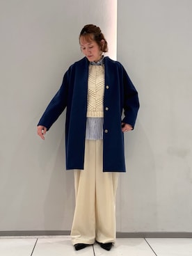 「アイテム（その他アウター）」を使った、kaji.さん（レディース・163cm）の秋コーディネート