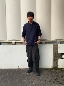 「アイテム（サンダル）」を使った、あんころもちさん（メンズ・176cm）の夏コーディネート