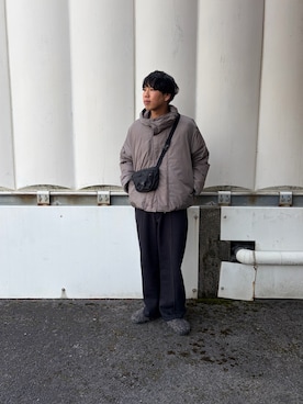 「SUBU(スブ)のアイテム」を使った、あんころもちさん(メンズ・176cm)の冬コーディネート