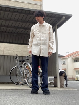 「PG（ピージー）のアイテム」を使った、あんころもちさん（メンズ・176cm）の春コーディネート