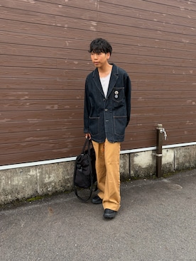 「MERRELL（メレル）のアイテム（シューズ）」を使った、あんころもちさん（メンズ・176cm）の春コーディネート