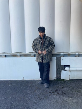 「アイテム（サンダル）」を使った、あんころもちさん（メンズ・176cm）の冬コーディネート