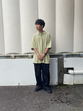 「アイテム（ポロシャツ）」を使った、あんころもちさん（メンズ・176cm）の夏コーディネート