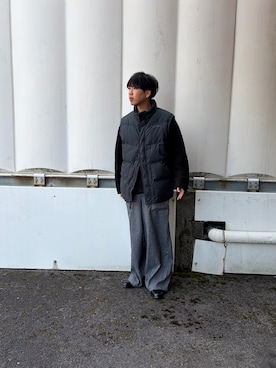 「KENFORD（ケンフォード）のケンフォード K028 TANK SOLE BIT LOAFERS タンクソールビットローファー（ローファー、ブラック系）」を使った、あんころもちさん（メンズ・176cm）の春コーディネート