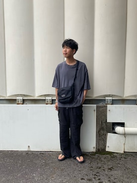 「アイテム（バッグ）」を使った、あんころもちさん（メンズ・176cm・30代）の夏コーディネート
