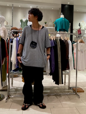 「サマーニット」｜あんころもちさん（メンズ・176cm・20代）の夏コーディネート