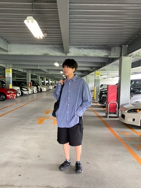 「JOURNAL STANDARD relume（ジャーナルスタンダード　レリューム）のアイテム（パンツ）」を使った、あんころもちさん（メンズ・176cm）の夏コーディネート