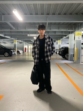 「アイテム（サンダル）」を使った、あんころもちさん（メンズ・176cm）の秋コーディネート