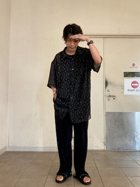 「シースルー」｜あんころもちさん（メンズ・176cm・20代）の夏コーディネート