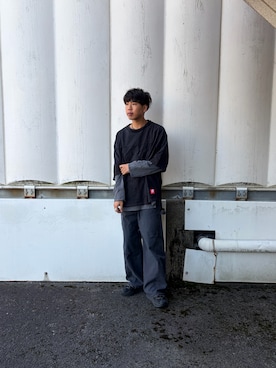 「JIEDA（ジエダ）のアイテム」を使った、あんころもちゃさん（メンズ・176cm）の秋コーディネート