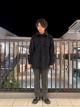 「Kastane」｜「アイテム（パーカー）」を使った、あんころもちさん（メンズ・176cm）の秋コーディネート