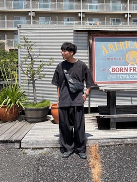 「スタッズ」｜あんころもちさん（メンズ・176cm）の夏コーディネート