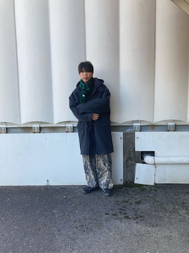 「アイテム（サンダル）」を使った、あんころもちさん（メンズ・176cm）の秋コーディネート