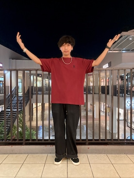 「shei shei co LTD（シェイシェイシーオーエルティディ）のアイテム」を使った、あんころもちさん（メンズ・176cm）の夏コーディネート