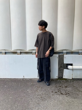 「カーゴパンツ」｜あんころもちさん（メンズ・176cm・30代）の秋コーディネート