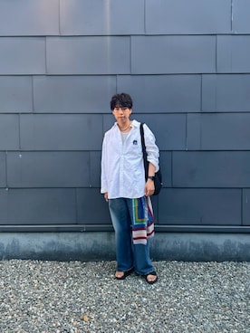「Firsthand（ファーストハンド）のアイテム」を使った、あんころもちゃさん（メンズ・176cm）の夏コーディネート