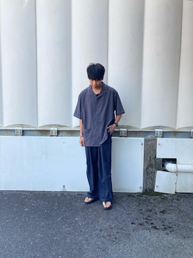 「アイテム（サンダル）」を使った、あんころもちさん（メンズ・176cm・30代）の夏コーディネート