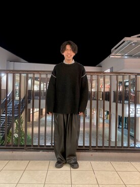 「ステッチ」｜あんころもちさん（メンズ・176cm・20代）の秋コーディネート