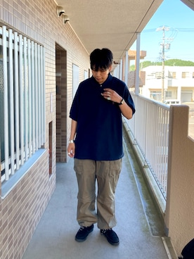 「NULL（ヌル）のアイテム」を使った、あんころもちさん（メンズ・176cm）の夏コーディネート