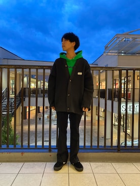 「LONELY/論理（ロンリー）のアイテム」を使った、あんころもちさん（メンズ・176cm）の冬コーディネート