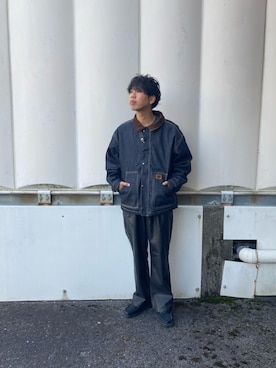 「アイテム（ブーツ）」を使った、あんころもちさん（メンズ・176cm・30代）の秋コーディネート