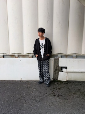 「VANS（バンズ）のVANS ヴァンズ LOAFER ローファー V196CF CN BLACK/BLACK（スニーカー、ブラック系）」を使った、あんころもちゃさん（メンズ・176cm）の秋コーディネート