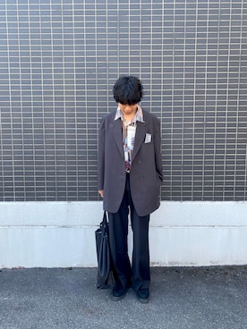 「PG（ピージー）のアイテム」を使った、あんころもちさん（メンズ・176cm）の秋コーディネート