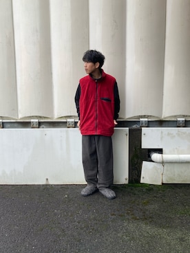 「SUBU（スブ）のアイテム」を使った、あんころもちさん（メンズ・176cm）の冬コーディネート