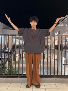 「ADAM ET ROPE'（アダムエロペ）のアイテム（アクセサリー）」を使った、あんころもちさん（メンズ・176cm）の夏コーディネート