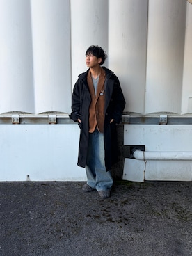 「SUBU（スブ）のアイテム」を使った、あんころもちさん（メンズ・176cm）の冬コーディネート