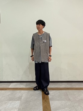 「カーブデニム」｜あんころもちゃさん（メンズ・176cm）の秋コーディネート