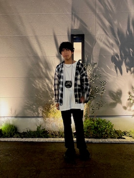 「PG（ピージー）のアイテム」を使った、あんころもちさん（メンズ・176cm）の秋コーディネート
