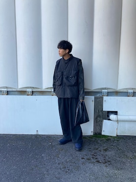 「アイテム（ハンドバッグ）」を使った、あんころもちさん（メンズ・176cm）の秋コーディネート