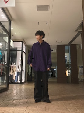 「アイテム（スリッポン）」を使った、あんころもちさん（メンズ・176cm・30代）の秋コーディネート