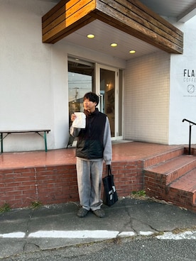 「SUBU(スブ)のアイテム」を使った、あんころもちさん(メンズ・176cm)の冬コーディネート