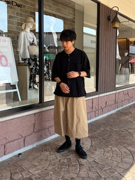 「Steven Alan（スティーブンアラン）のアイテム」を使った、あんころもちゃさん（メンズ・176cm）の夏コーディネート