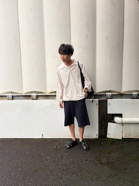 「AURALEE（オーラリー）のアイテム（パンツ）」を使った、あんころもちゃさん（メンズ・176cm）の秋コーディネート