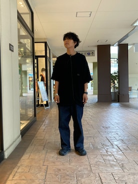 「SAKULA（サクラ）のアイテム」を使った、あんころもちさん（メンズ・176cm）の夏コーディネート