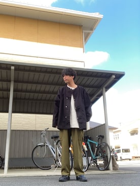 「HINSON」｜あんころもちさん（メンズ・176cm）の春コーディネート